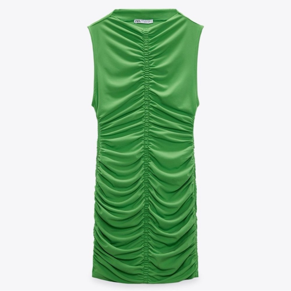 Zara Ruched Mini Dress - Picture 2 of 3